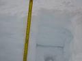 Snow pit scale 1